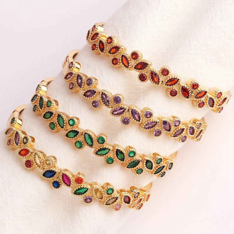 Zircon Electroplating Bangles