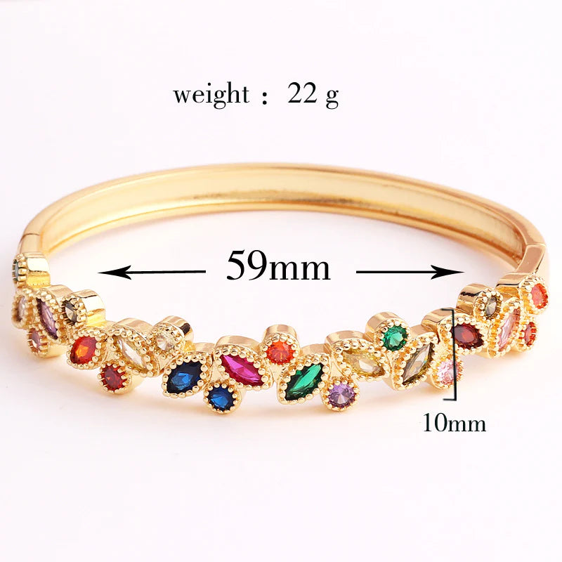 Zircon Electroplating Bangles