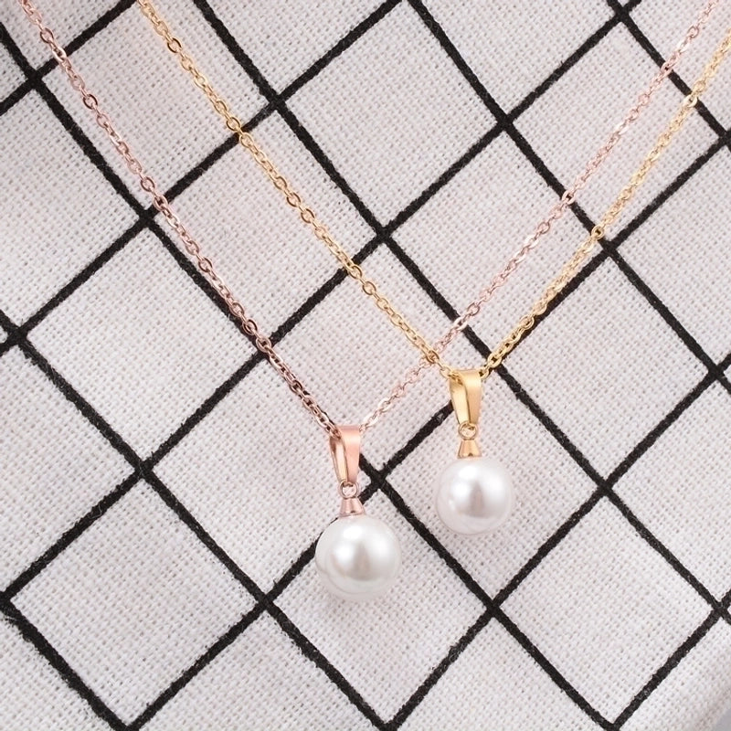 Titanium Inlaid Gold Necklace