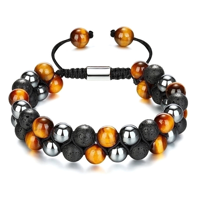 Fashion Colorful Agate Beaded Unisex Bracelets