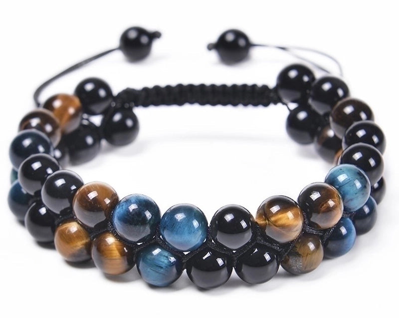 Fashion Colorful Agate Beaded Unisex Bracelets