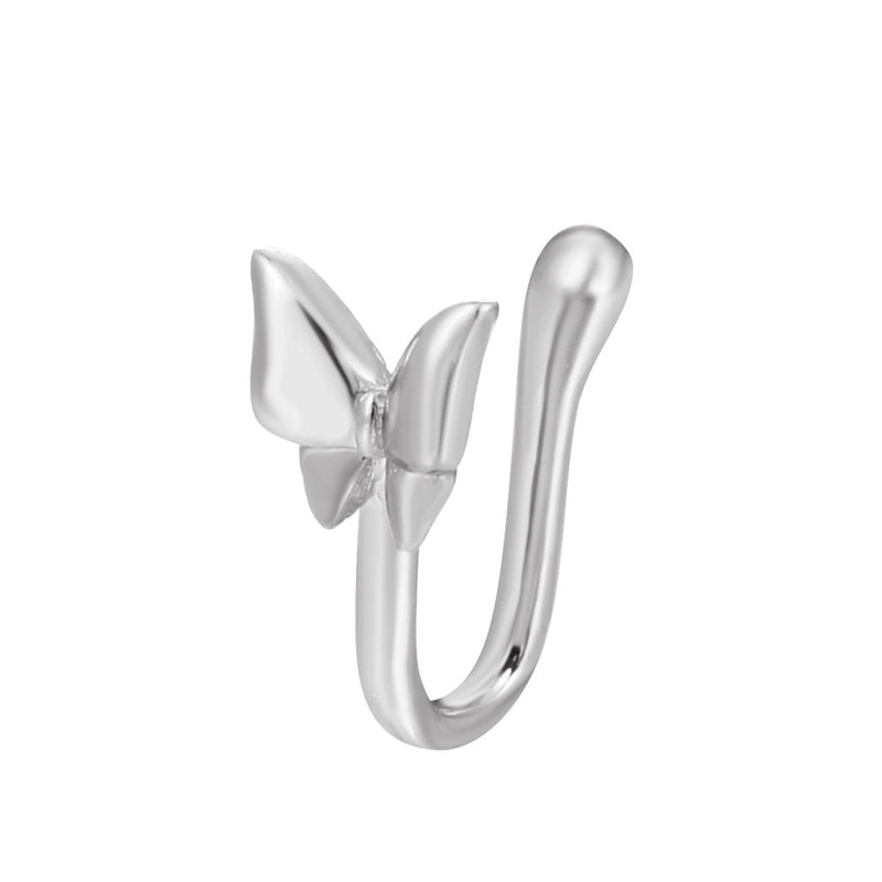 Copper Inlaid Zircon Nose Ring