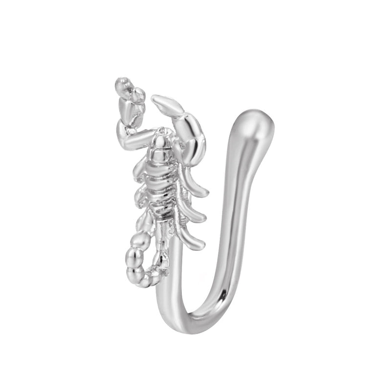 Copper Inlaid Zircon Nose Ring