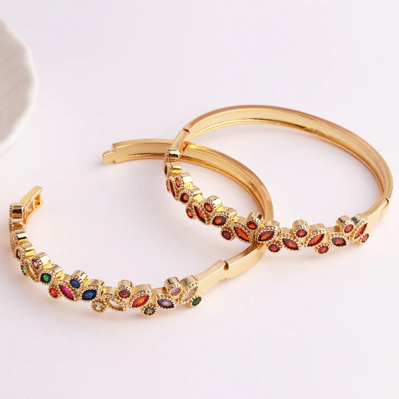 Zircon Electroplating Bangles