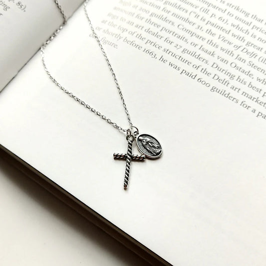 Silver Vintage Retro Cross Silver Necklaces