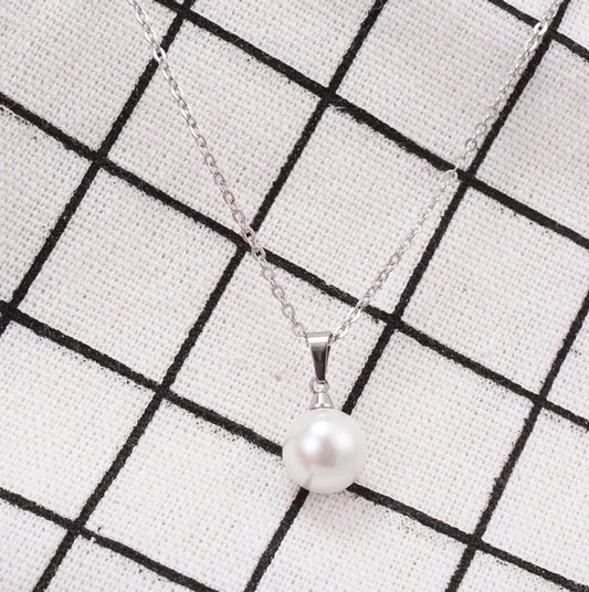 Titanium Inlaid Gold Necklace