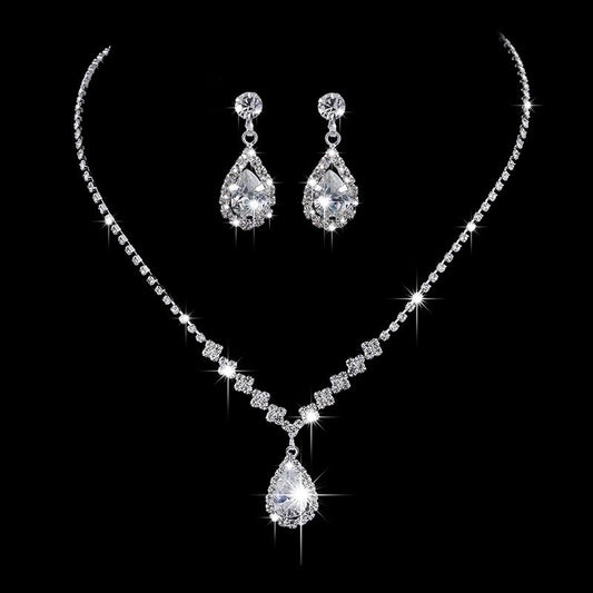 Silver Necklace Ear Stud