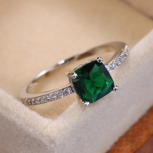 Zircon Sapphire Diamond Copper Ring