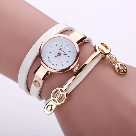 Casual Winding Bracelet Quartz  Watch