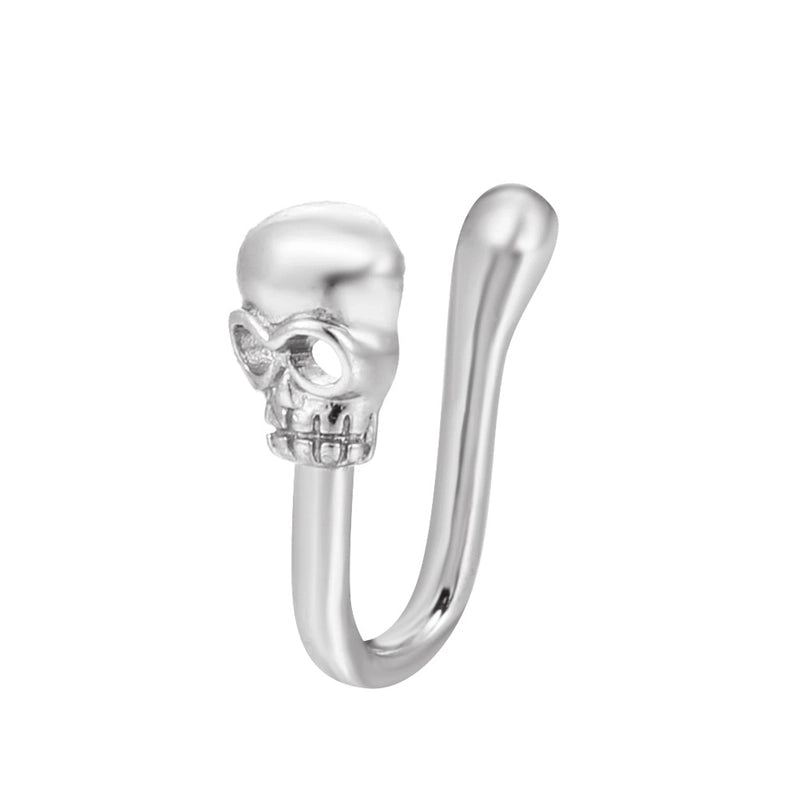 Copper Inlaid Zircon Nose Ring