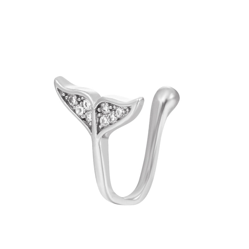 Copper Inlaid Zircon Nose Ring